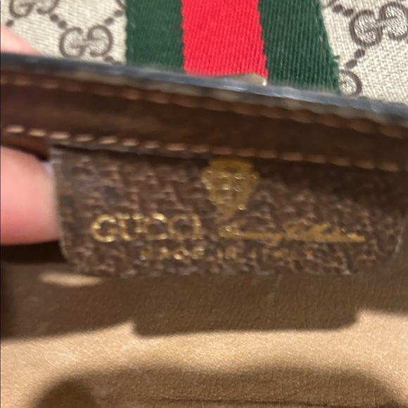 Gucci GG Supreme Vintage Clutch , Sherry Line Brown - Picture 9 of 11